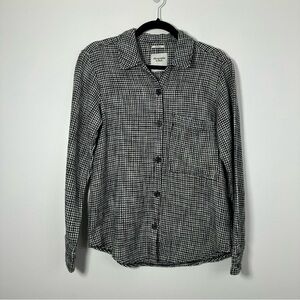 Abercrombie & Fitch Women’s Oversized Jacket Shirt Houndstooth Size S